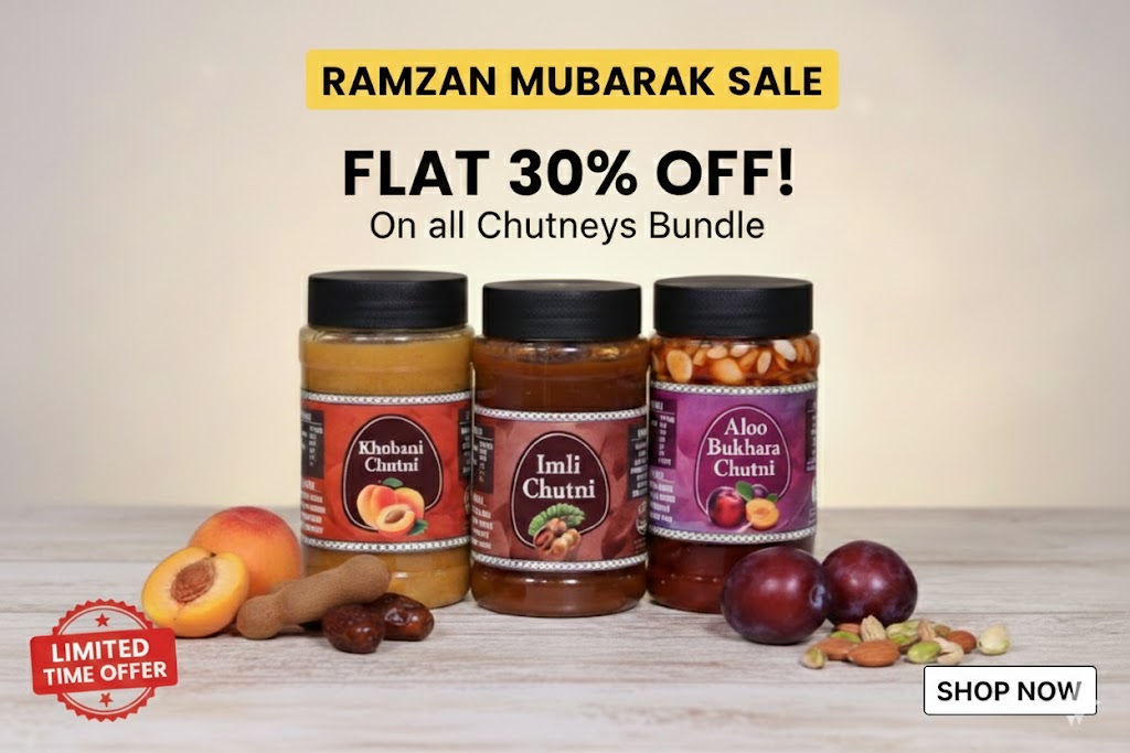 Ramdan Special 3-in-1 Chutney Trio Pack (Aloo Bukhara, Imli & Khubani)-Mega Savings Deal