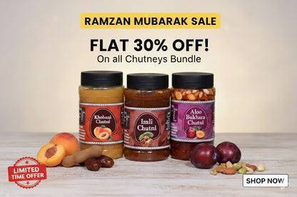 Ramdan Special 3-in-1 Chutney Trio Pack (Aloo Bukhara, Imli & Khubani)-Mega Savings Deal