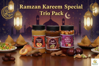 Ramdan Special 3-in-1 Chutney Trio Pack (Aloo Bukhara, Imli & Khubani)-Mega Savings Deal